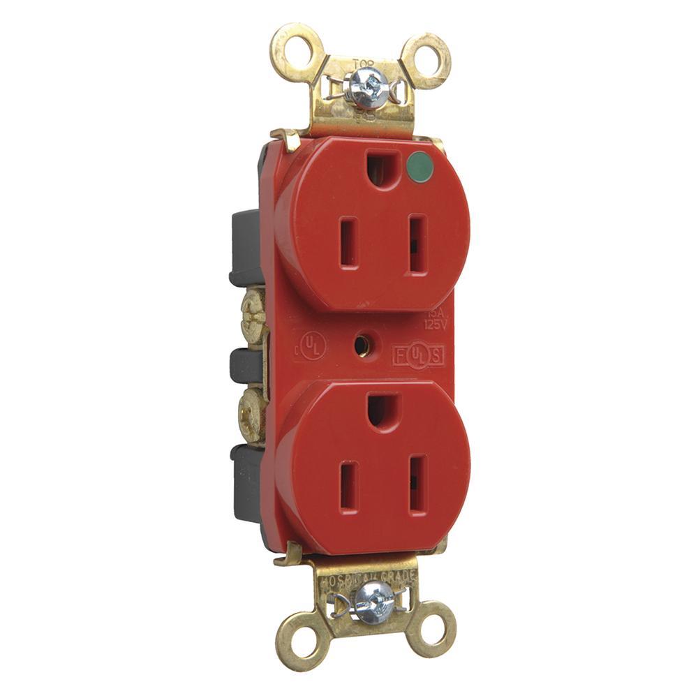 Pass & Seymour® PS8200HRED Straight Blade Receptacles