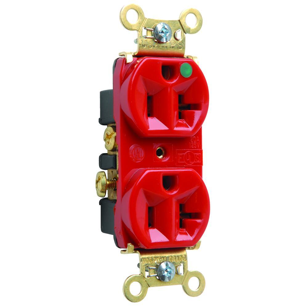 Pass & Seymour® PS8300HRED Straight Blade Receptacles