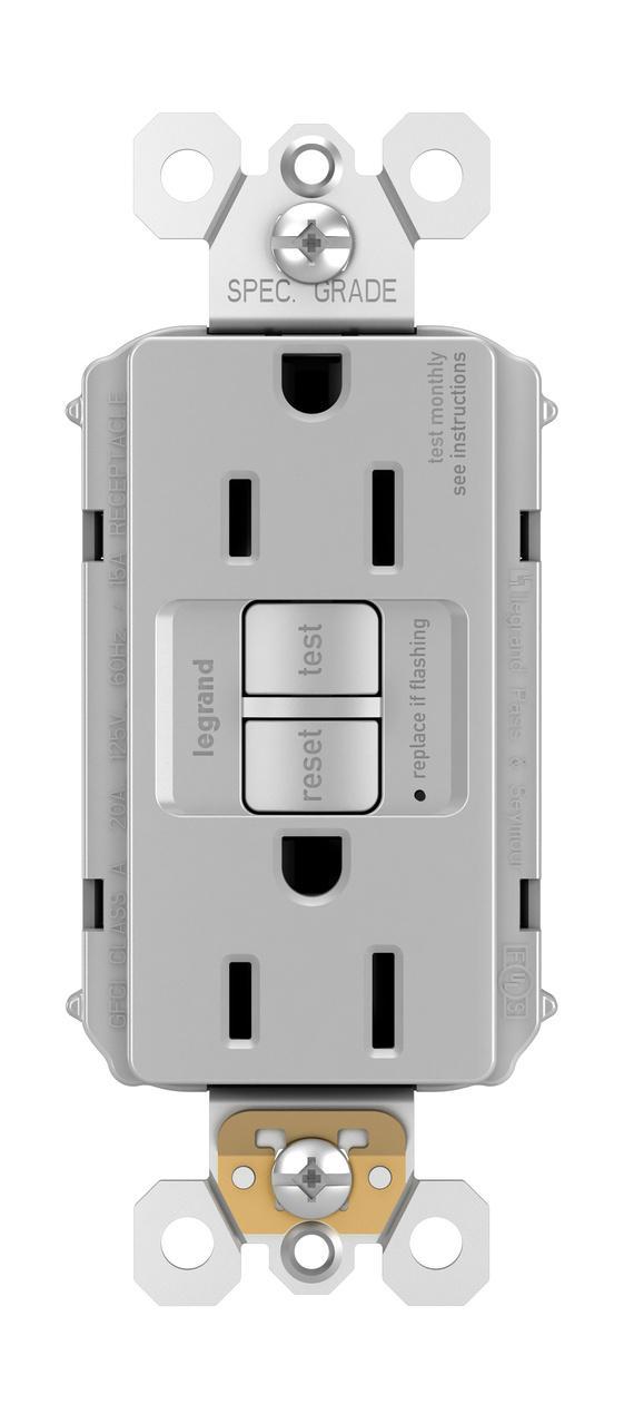 Pass & Seymour® PT1597GRY GFCI Receptacles