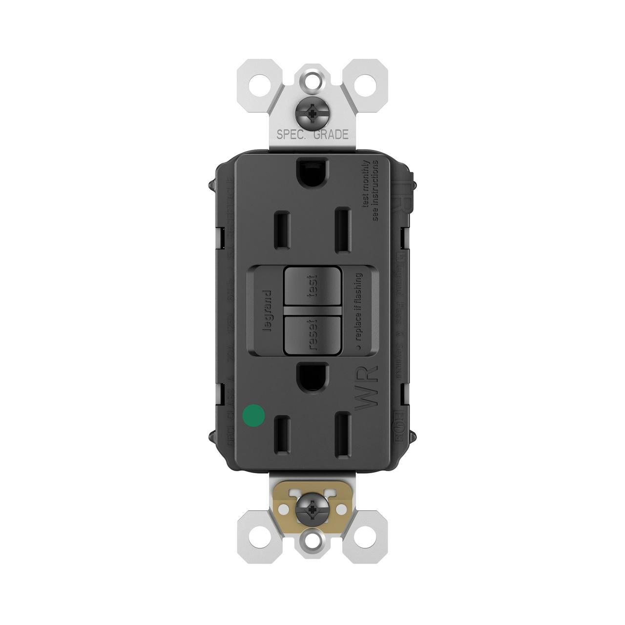 Pass & Seymour® PT1597HGTRWRBK GFCI Receptacles