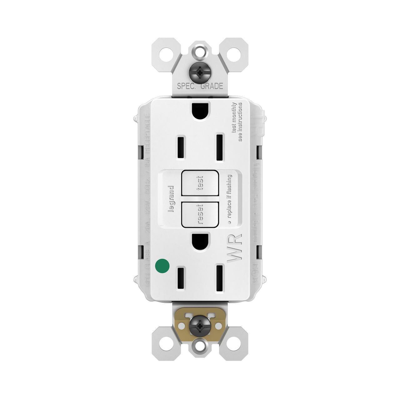 Pass & Seymour® PT1597HGTRWRW GFCI Receptacles