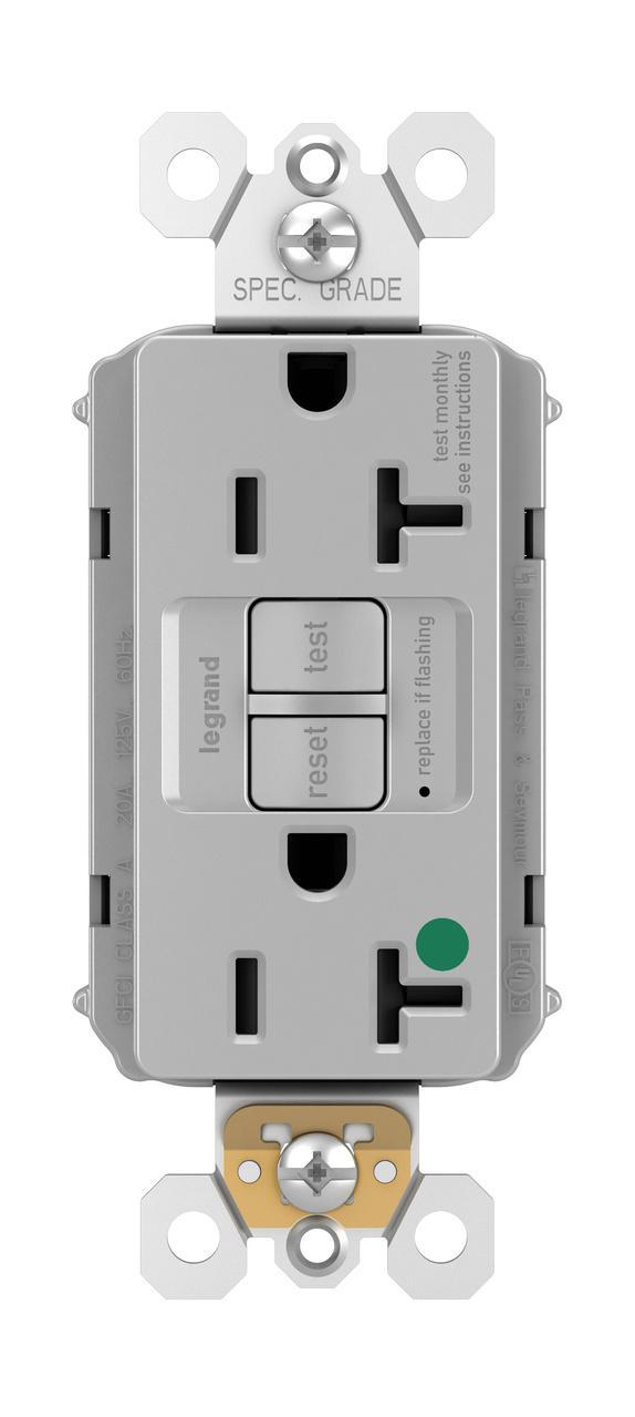 Pass & Seymour® PT2097HGGRY GFCI Receptacles