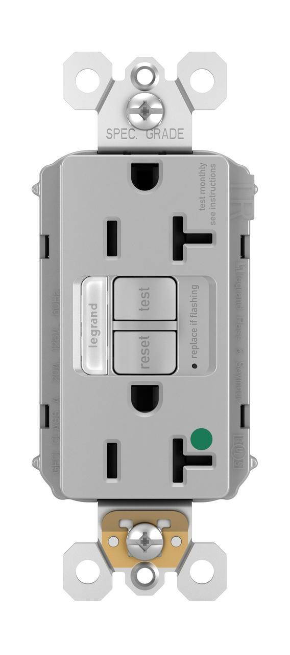 Pass & Seymour® PT2097HGNTLTRGRY GFCI Receptacles