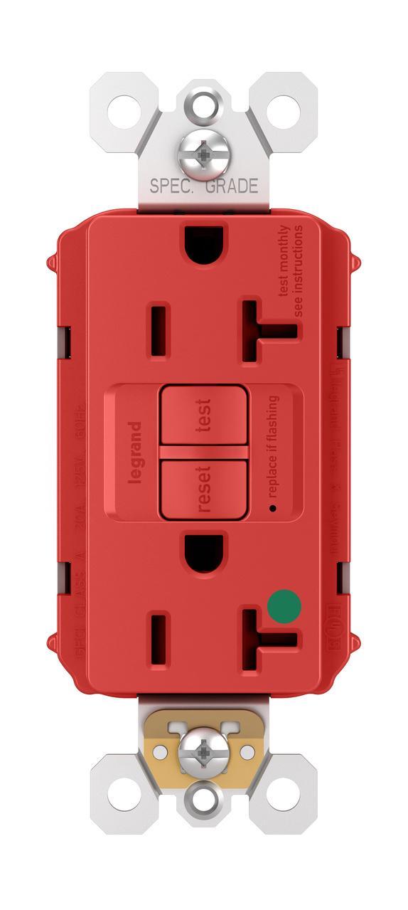 Pass & Seymour® PT2097HGRED GFCI Receptacles