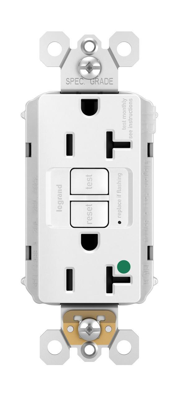 Pass & Seymour® PT2097HGTRNAW GFCI Receptacles