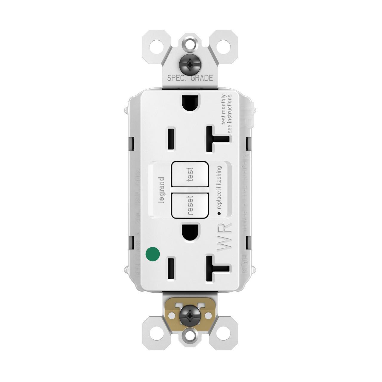 Pass & Seymour® PT2097HGTRWRW GFCI Receptacles