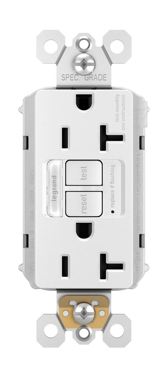 Pass & Seymour® PT2097NTLTRW GFCI Receptacles