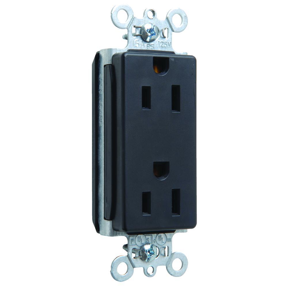 Pass & Seymour® PT26252BK Straight Blade Receptacles