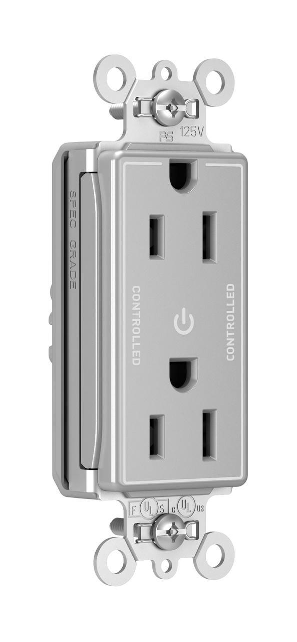 Pass & Seymour® PT26252CDGRY Straight Blade Receptacles