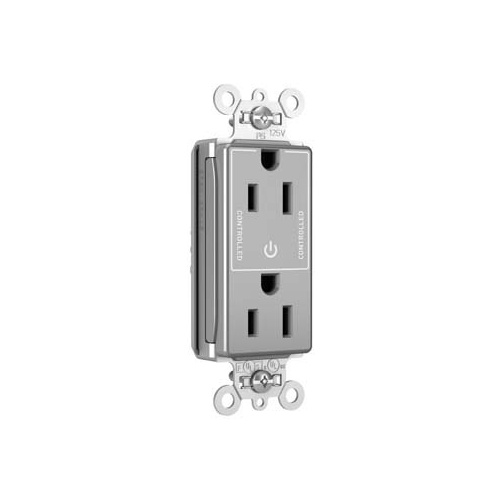 Pass & Seymour® PT26252SCCHGRY Straight Blade Receptacles