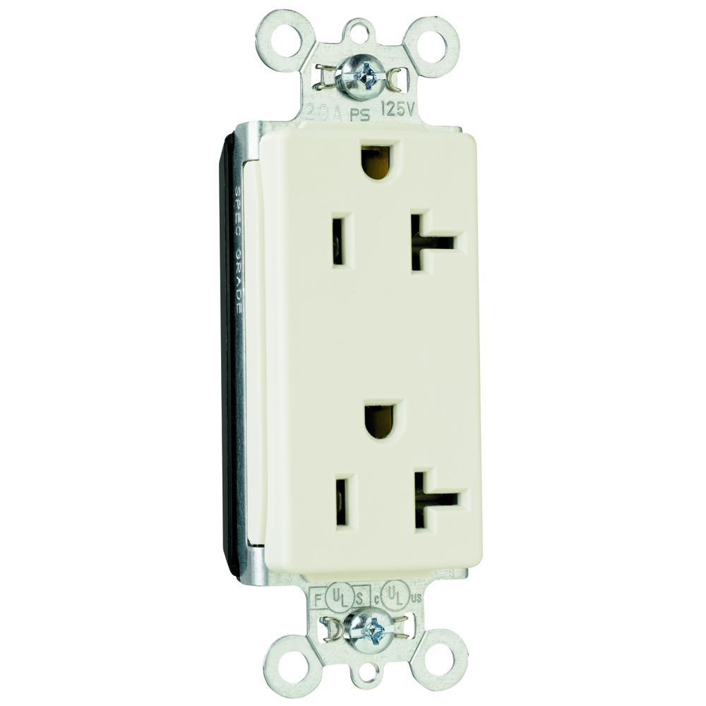 Pass & Seymour® PT26352LA Straight Blade Receptacles