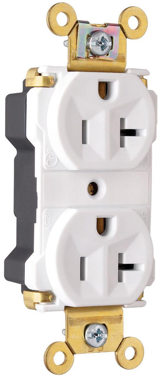 Pass & Seymour® PT5362AW Straight Blade Receptacles