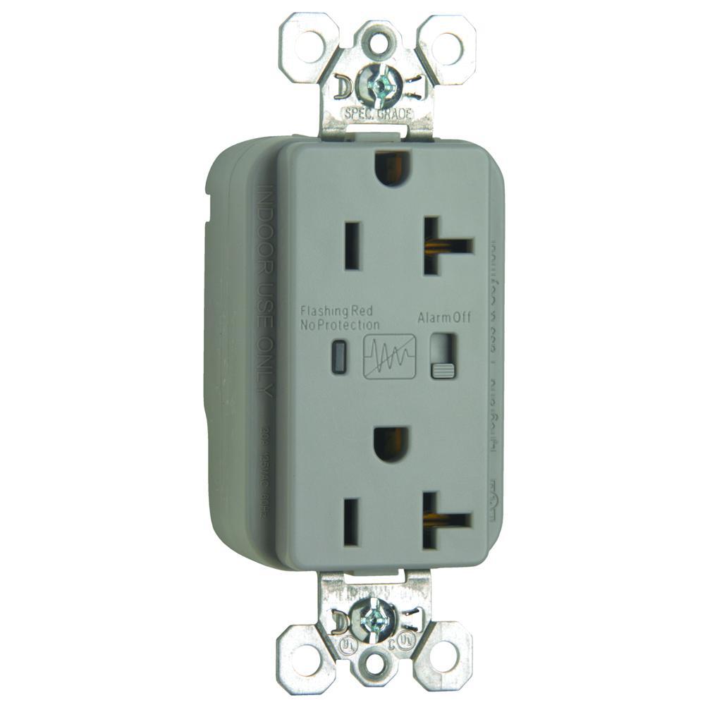 Pass & Seymour® PT5362GRYSP Straight Blade Surge Suppressions