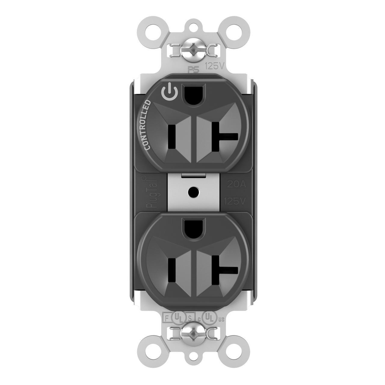Pass & Seymour® PT5362SCCHBK Straight Blade Receptacles