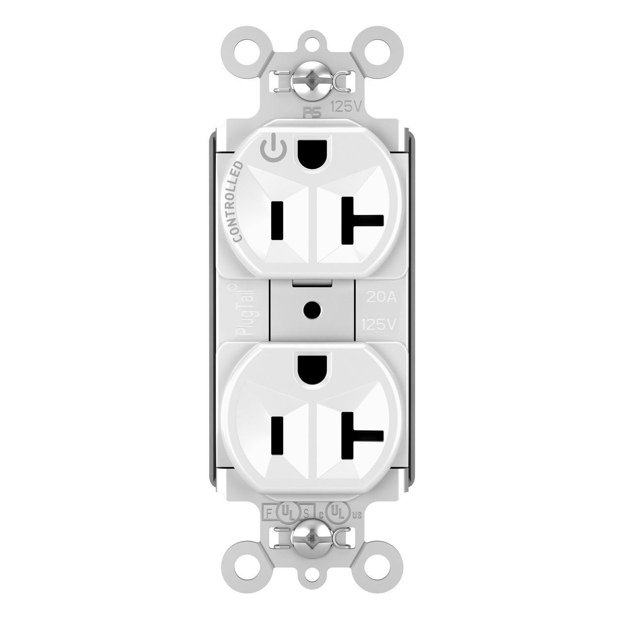 Pass & Seymour® PT5362SCCHW Straight Blade Receptacles