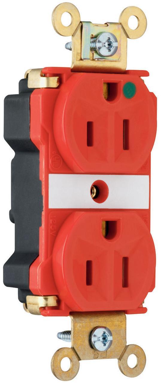 Pass & Seymour® PT8200RED Straight Blade Receptacles