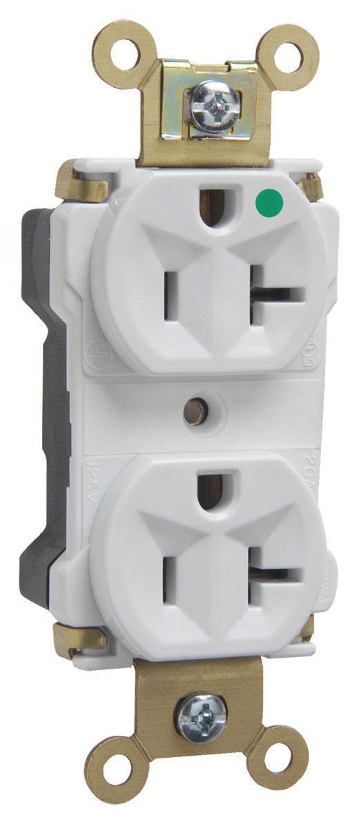 Pass & Seymour® PT8300W Straight Blade Receptacles