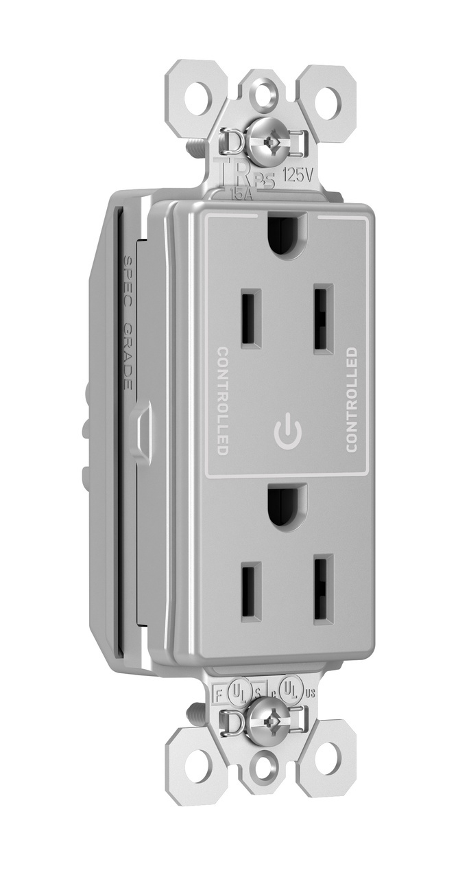 Pass & Seymour® PTTR26262SCCHGRY Straight Blade Receptacles