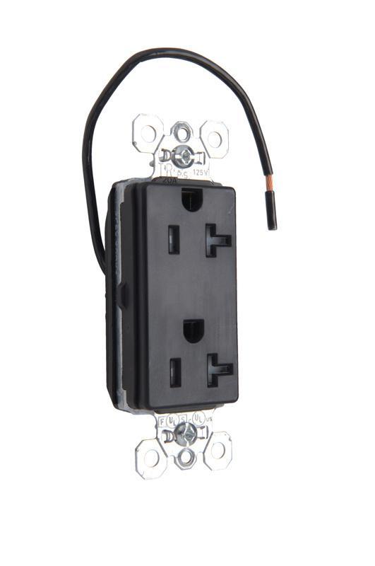 Pass & Seymour® PTTR26362CDBK Straight Blade Receptacles