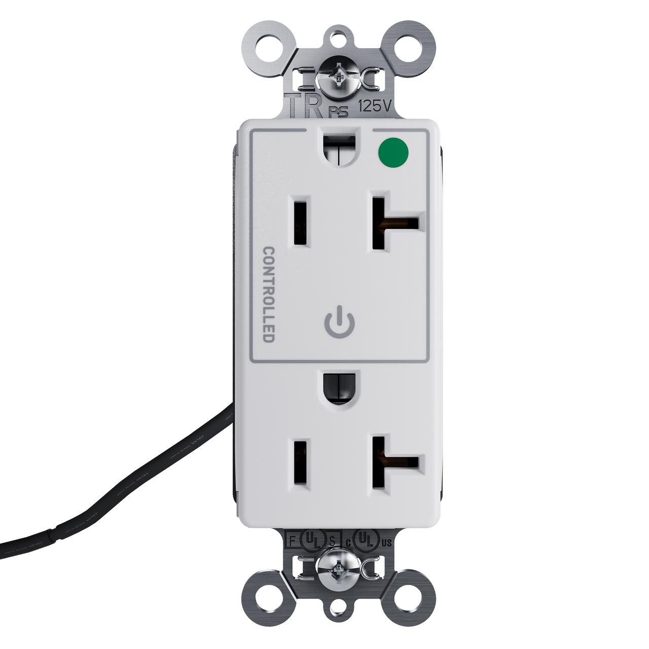 Pass & Seymour® PTTR26362HGCHW Straight Blade Receptacles