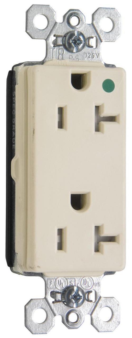 Pass & Seymour® PTTR26362HGW Straight Blade Receptacles