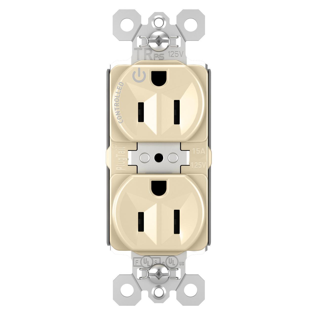 Pass & Seymour® PTTR5262SCCHI Straight Blade Receptacles
