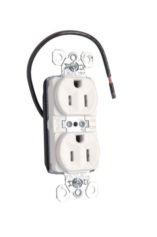 Pass & Seymour® PTTR5262SCW Straight Blade Receptacles