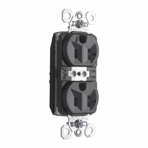 Pass & Seymour® PTTR5362BK Straight Blade Receptacles
