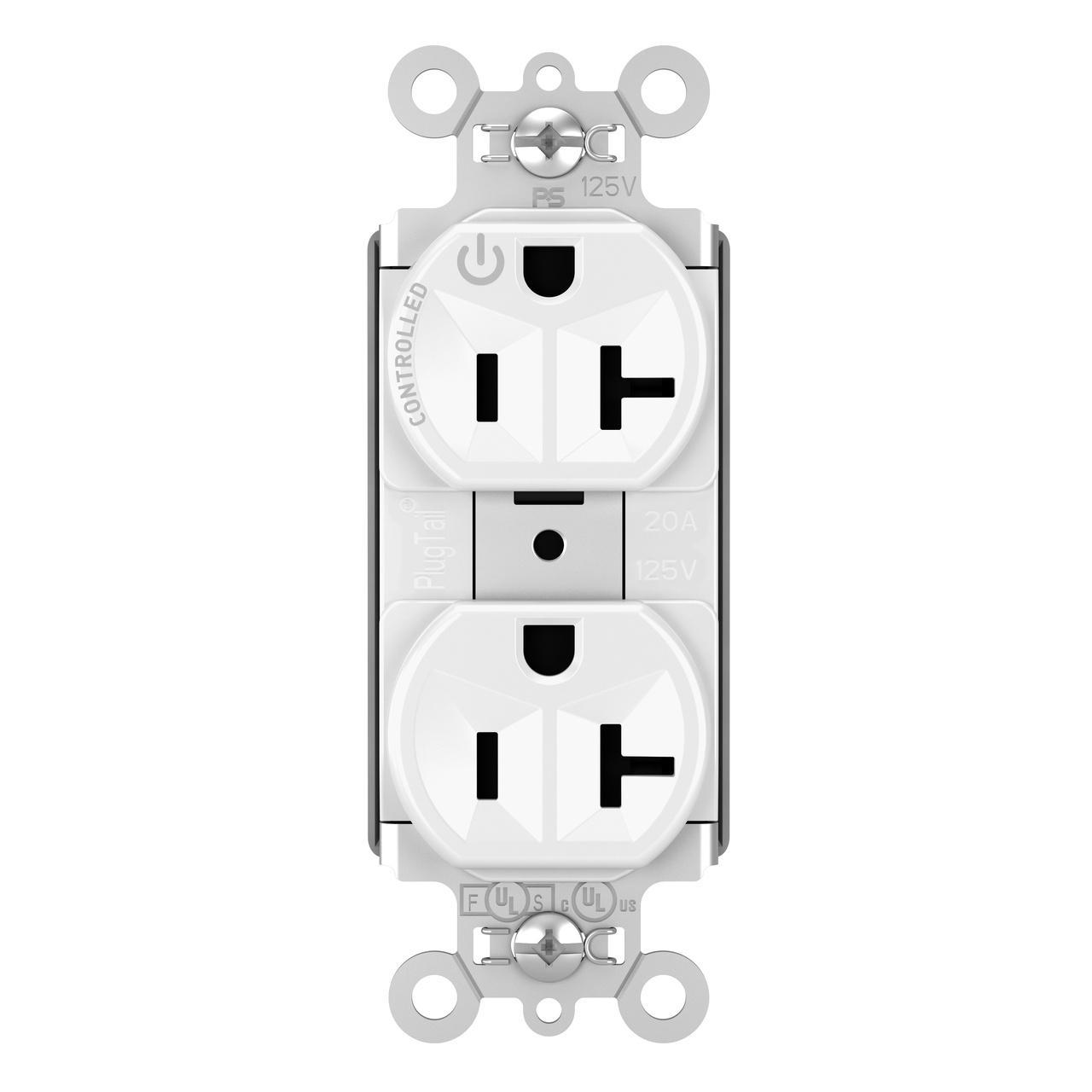 Pass & Seymour® PTTR5362SCCHW Straight Blade Receptacles