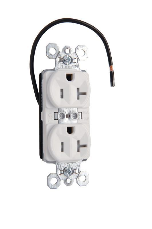 Pass & Seymour® PTTR5362SCW Straight Blade Receptacles