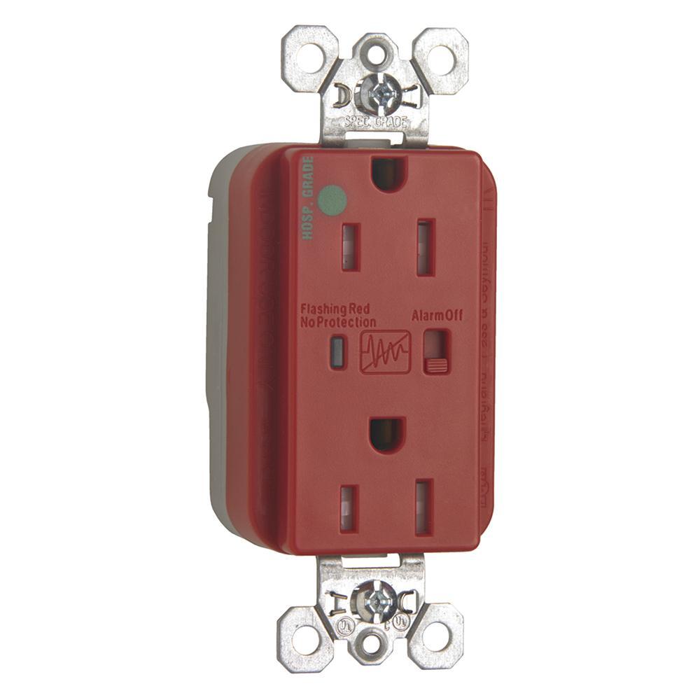Pass & Seymour® PTTR8200REDSP Straight Blade Surge Suppressions