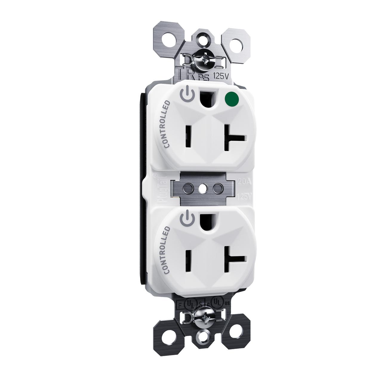 Pass & Seymour® PTTR8300CDW Straight Blade Receptacles
