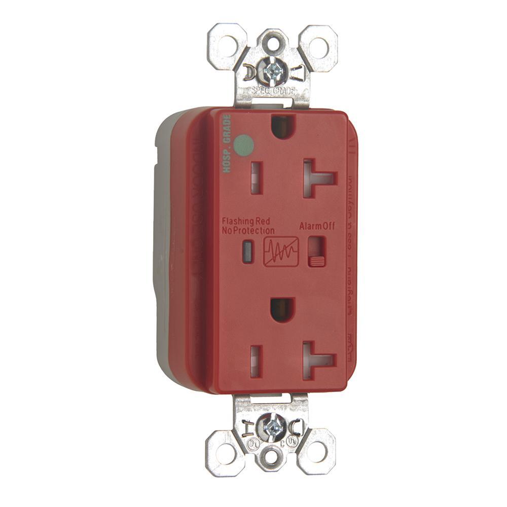 Pass & Seymour® PTTR8300REDSP Straight Blade Surge Suppressions