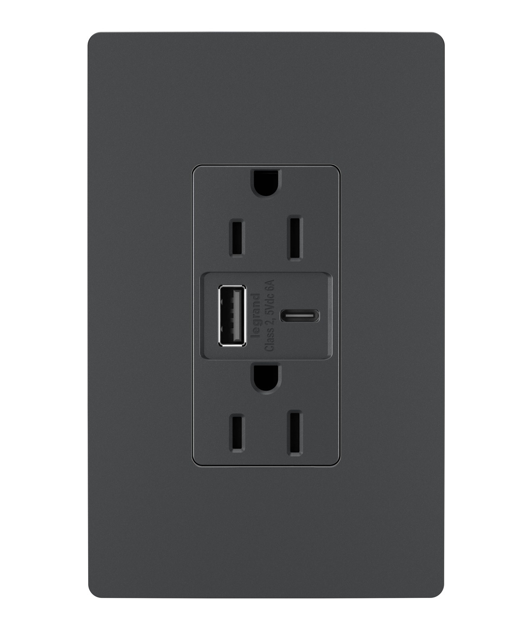 Pass & Seymour® R26USBAC6G Receptacles & USB Ports