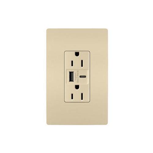Pass & Seymour® R26USBAC6I Receptacles & USB Ports