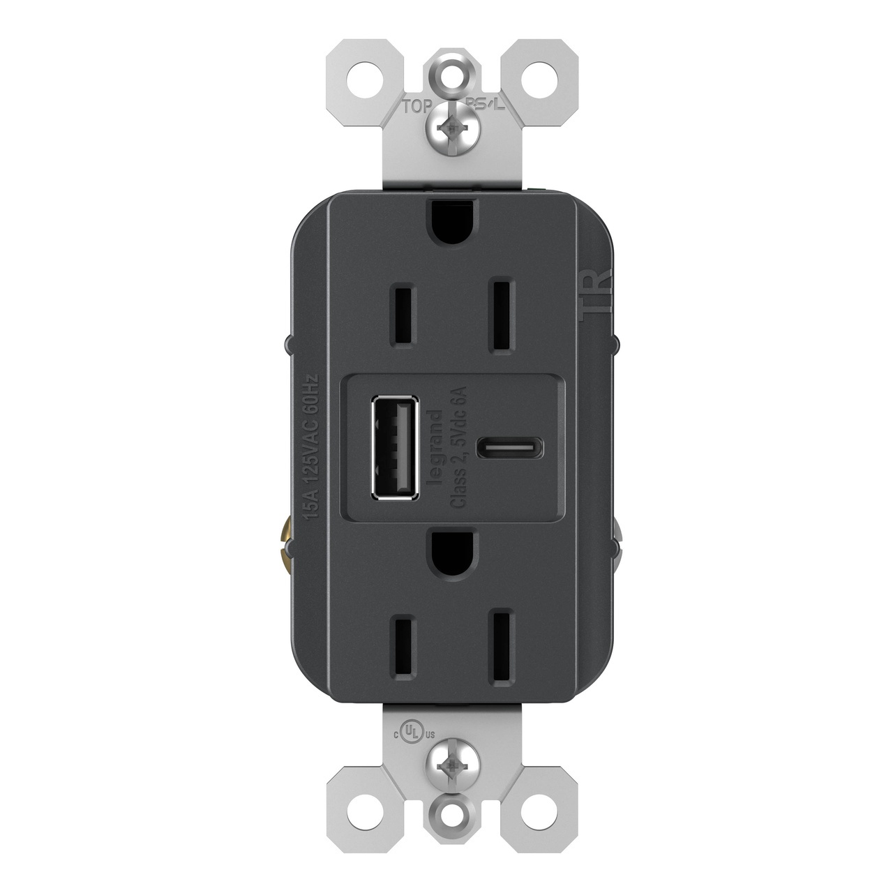 Pass & Seymour® R26USBACG Receptacles & USB Ports