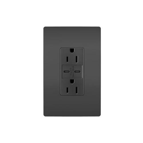 Pass & Seymour® R26USBCC6BK Receptacles & USB Ports