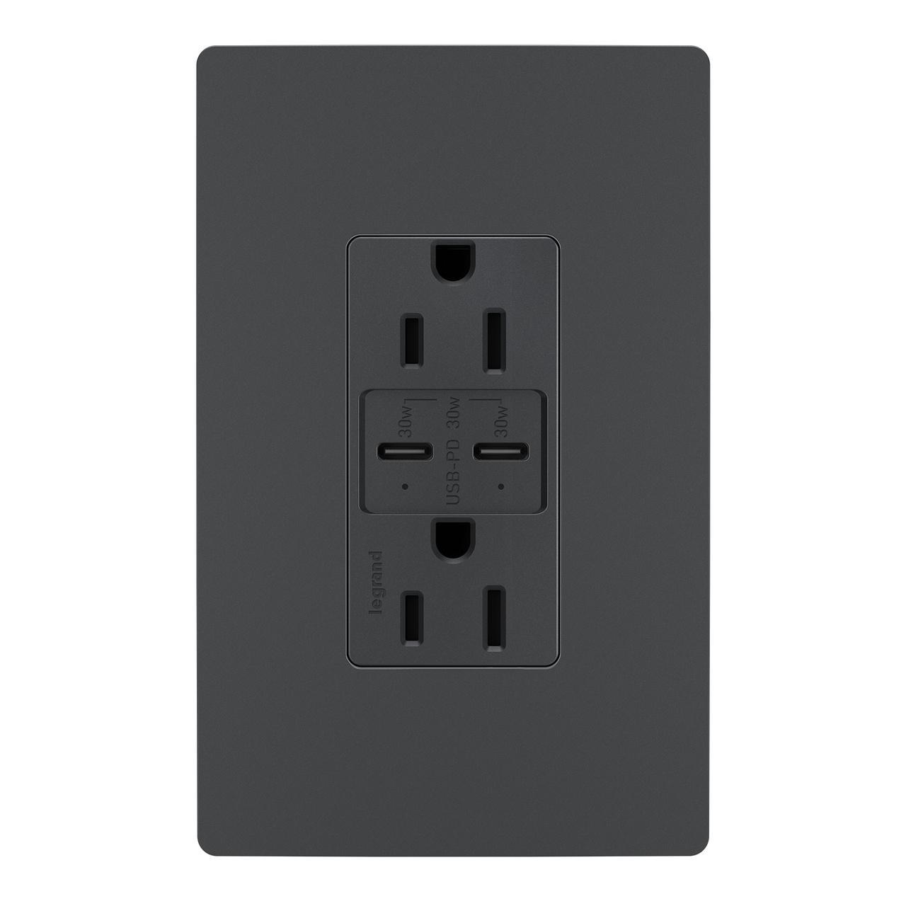 Pass & Seymour® R26USBPDGCC6 Receptacles & USB Ports