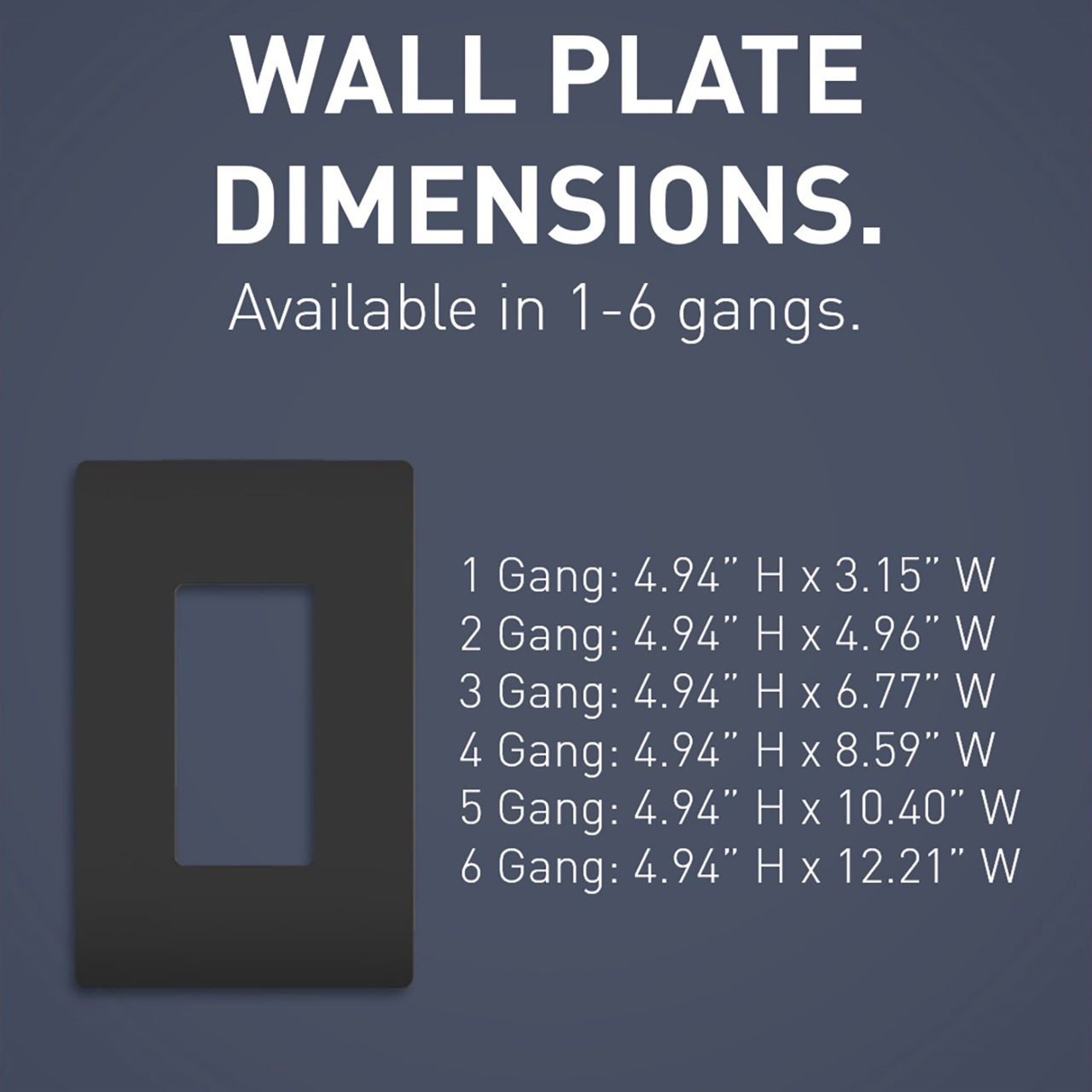 Pass & Seymour® RWP266BK Standard Wallplates