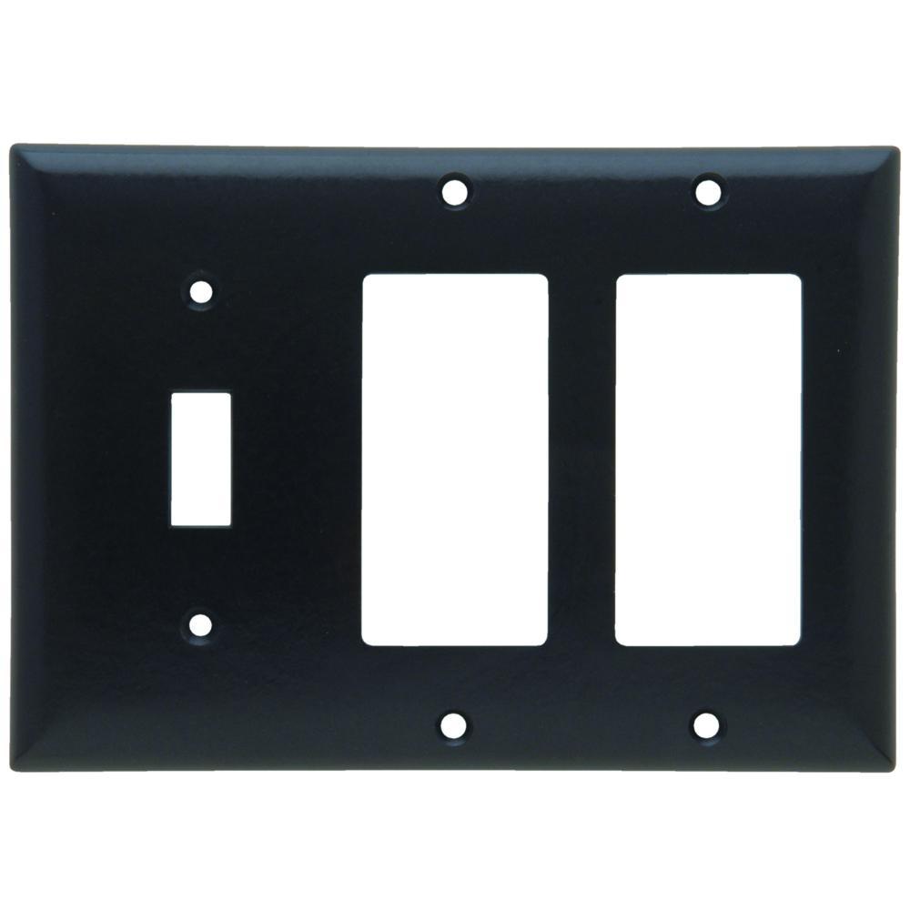 Pass & Seymour® SP1262BK Combination Wallplates