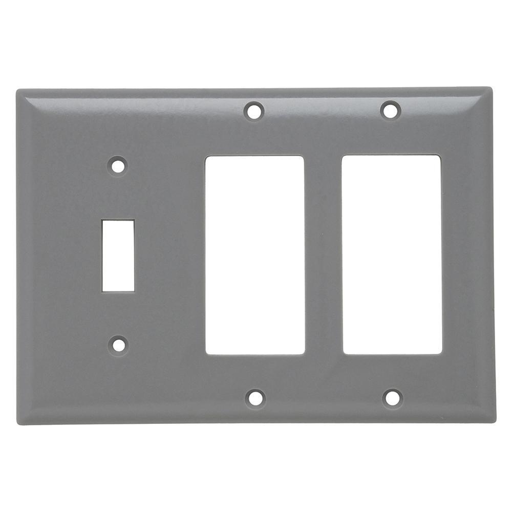 Pass & Seymour® SP1262GRY Combination Wallplates