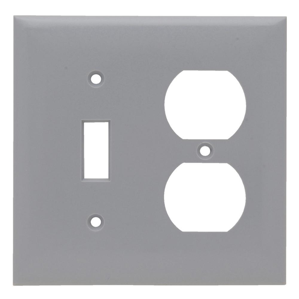 Pass & Seymour® SP18GRY Combination Wallplates