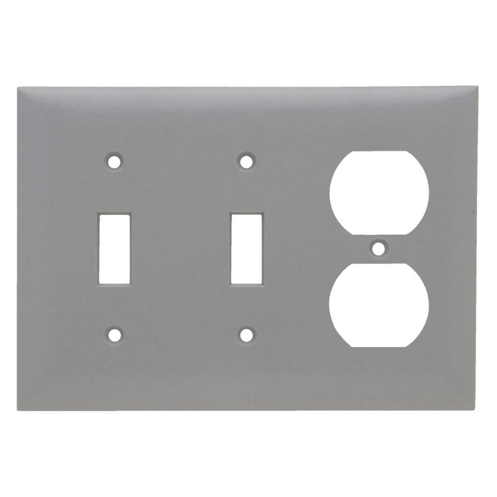Pass & Seymour® SP28GRY Combination Wallplates