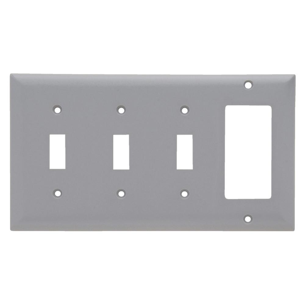Pass & Seymour® SP326GRY Combination Wallplates