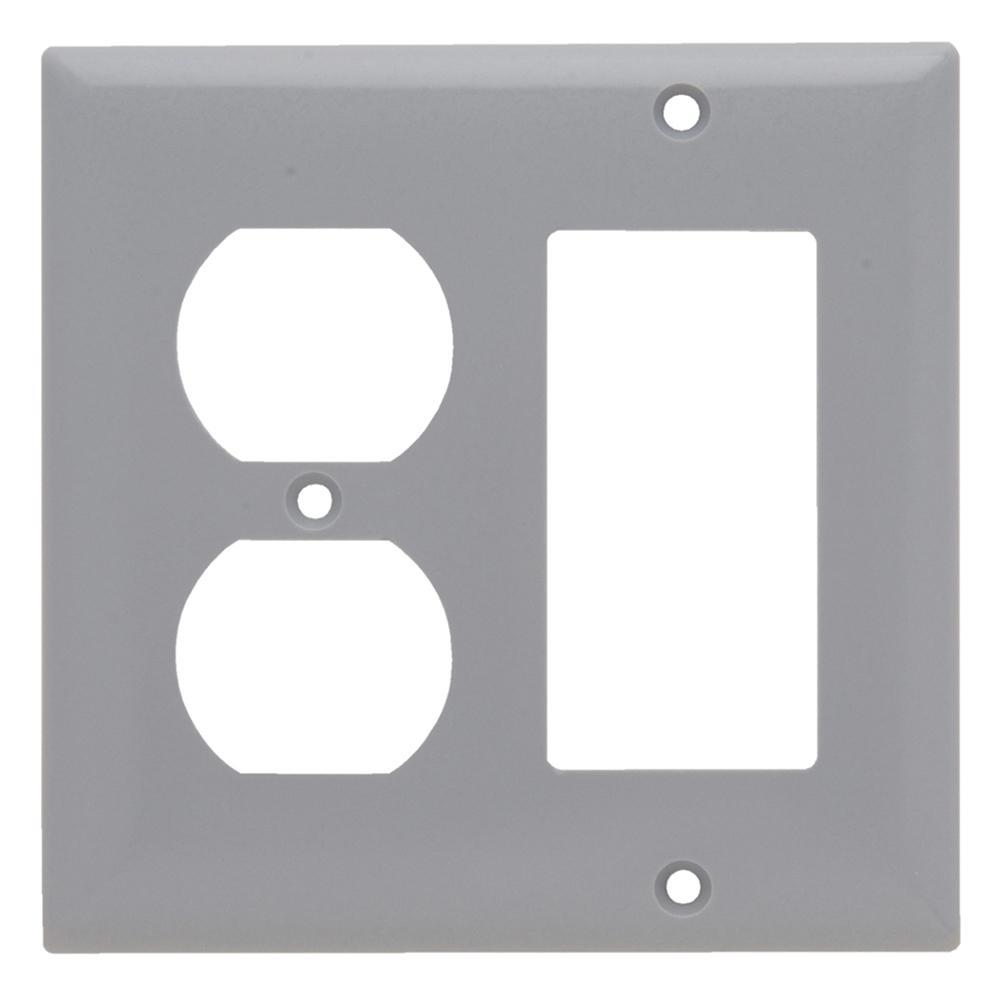 Pass & Seymour® SP826GRY Combination Wallplates