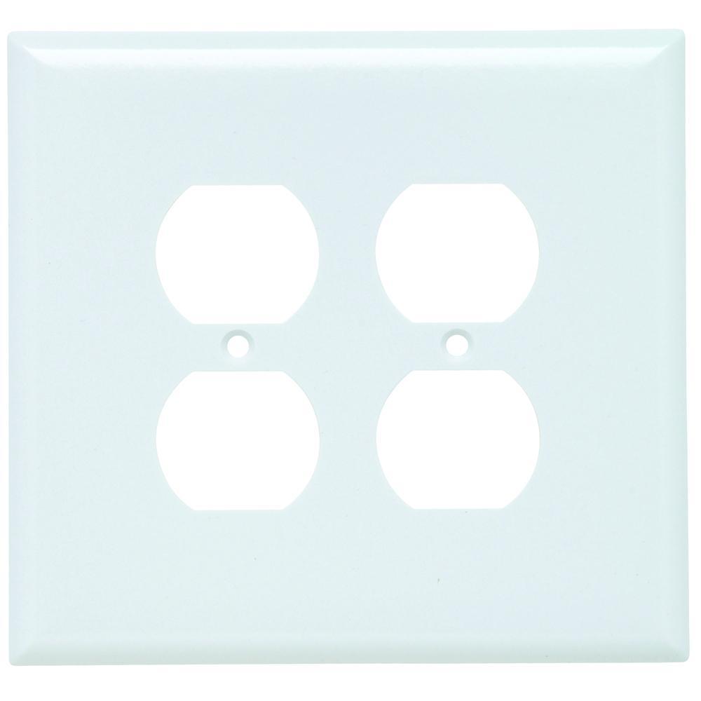 Pass & Seymour® SPO82W Receptacle Wallplates