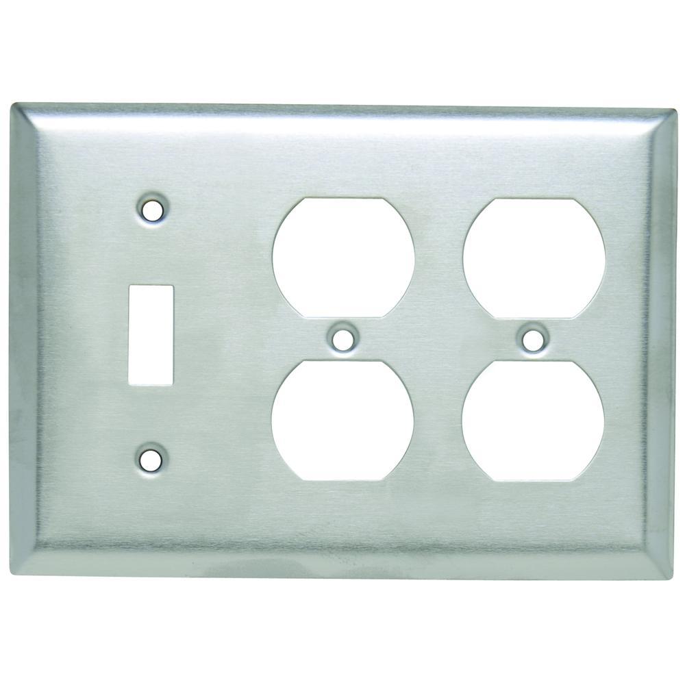 Pass & Seymour® SS182 Combination Wallplates