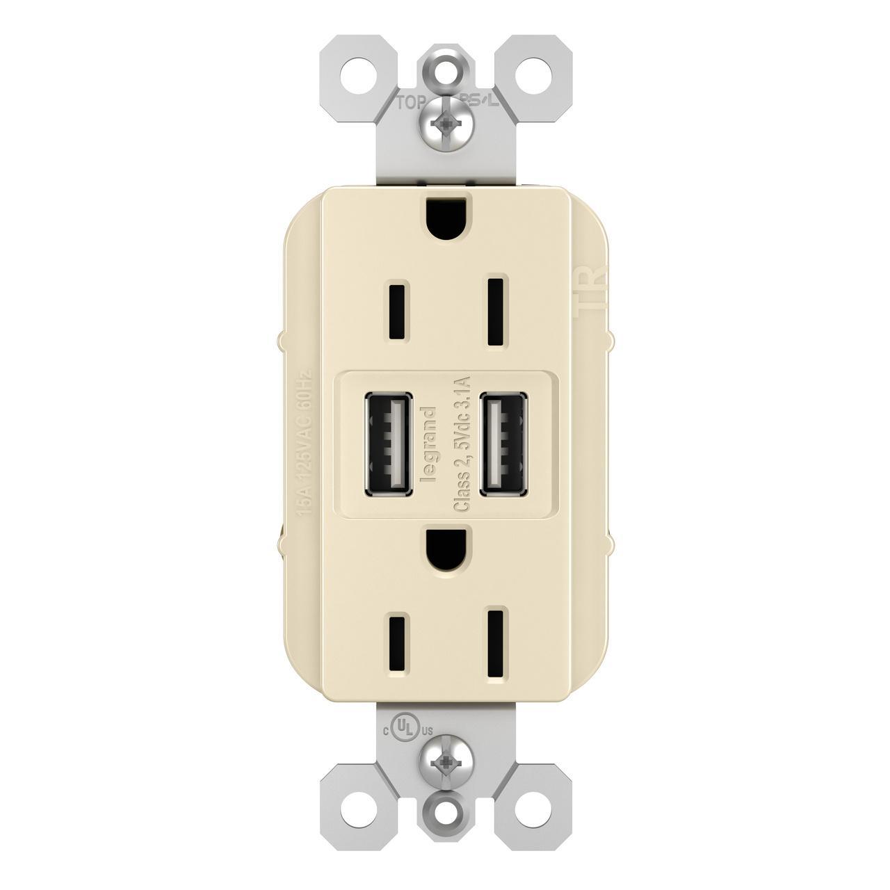 Pass & Seymour® TM826USBLACC6 Receptacles & USB Ports
