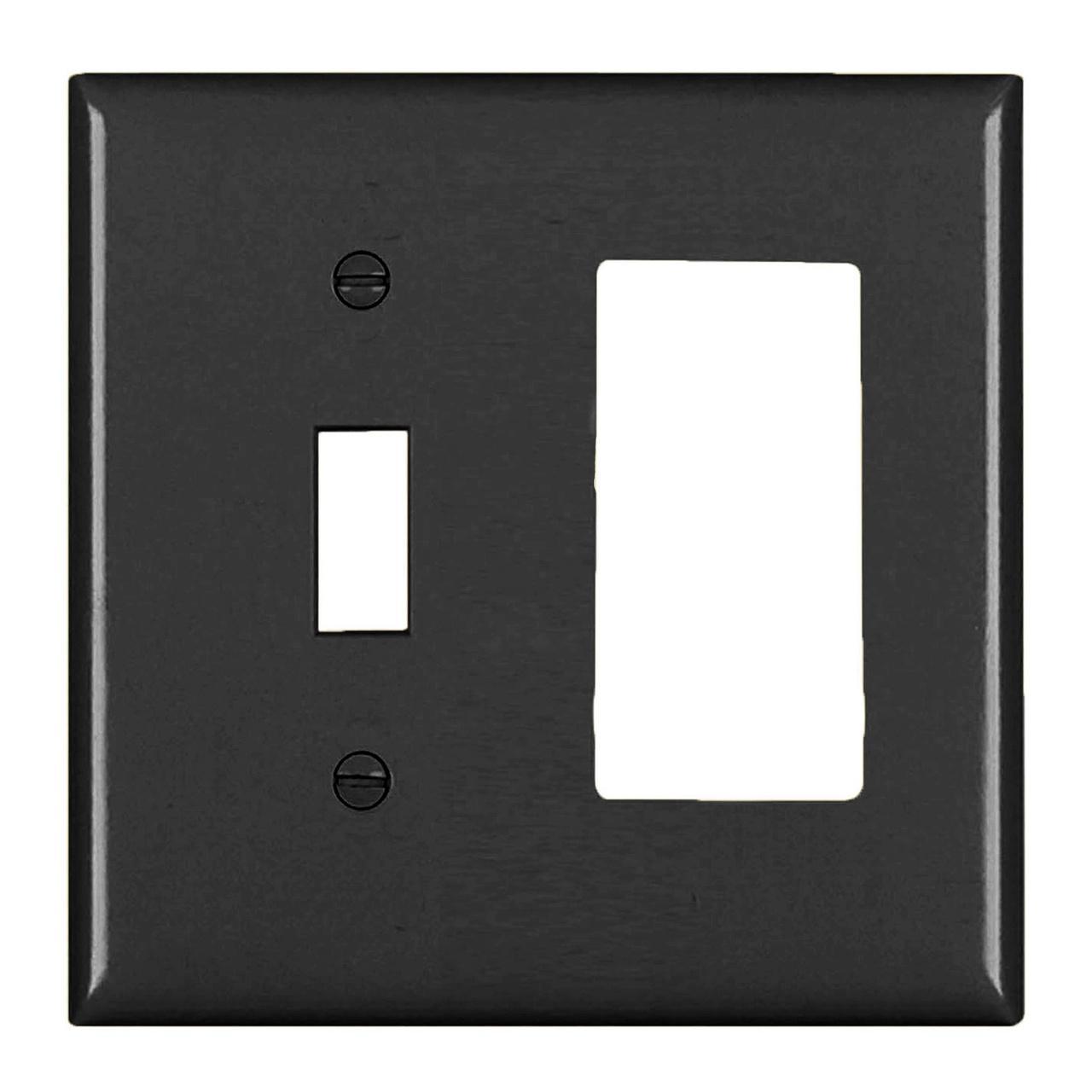 Pass & Seymour® TP126BK Combination Wallplates