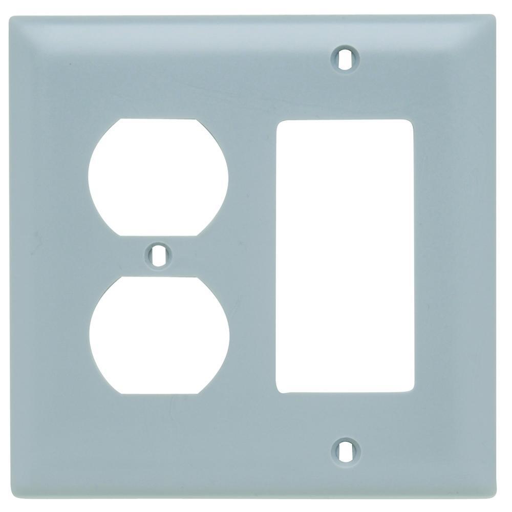 Pass & Seymour® TP826GRY Combination Wallplates